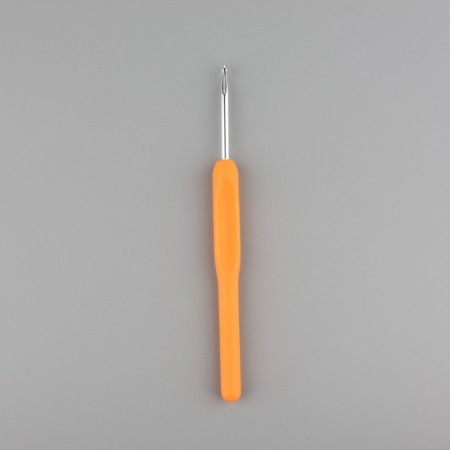 Knitting hook, with a plastic handle, d = 3.5 mm, 14 cm, color mix-1