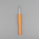 Knitting hook, with a plastic handle, d = 3.5 mm, 14 cm, color mix