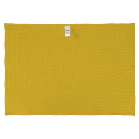 Set of waffle towels Essential, size 50x70 cm, 2 pcs, mustard color-3