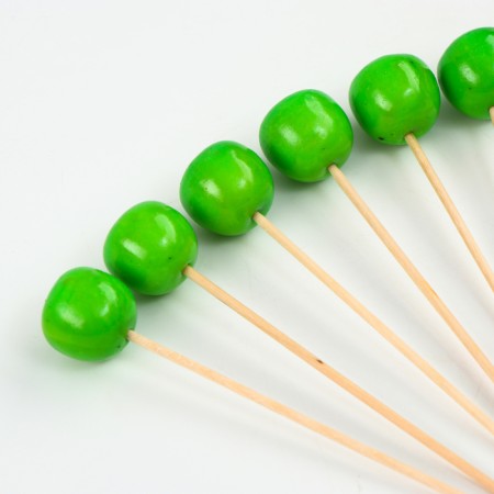 Swims "Apples", 11 cm, set 6 pcs., Green color-1