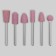 Corundum cutters for manicure in a plastic organizer, 12 pcs