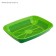 Rounded toilet with a mesh of 33.5 x 25 x 6 cm, dark green/light green