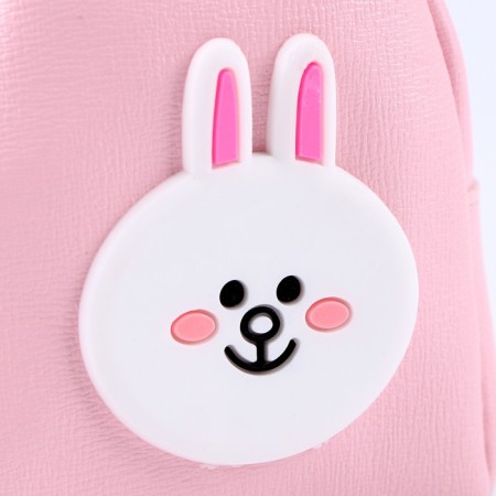 Bag for the doll "Cute rabbit", pink color-2