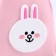 Bag for the doll "Cute rabbit", pink color