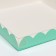 Box for cookies, mint, 21 x 21 x 3 cm
