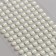 Stick plastic rhinestones "White half -dash" d = 0.6 cm 30.5x7 cm