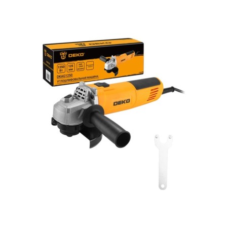 Corner grinder Deko DKAG1250, 125 mm, 1250 W, 12000 rpm, 220 B