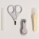 Child care set, 4 items, gray color