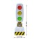 Traffic light "City", works on batteries, lighting effects, white color