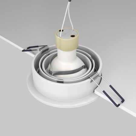 The built-in lamp Technical DL023-2-01W, 1x50W, 9.2x9.2x2.5 cm, GU10, white color-6