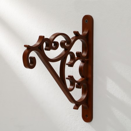 Bracket for suspended pots, plastic, chocolate color