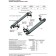 Thresholds for the car "Premium" Rival for Ford Kuga II 2013-2017 2016, 180 cm, 2 pcs., Aluminum, A180alp.1804.2