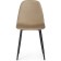 Lilu Metal Metal Metal Carcass/Velu, black/beige 44x51x85 cm