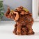 NECK Polystone "Toad on an elephant with coins" 12x6.8x11.2 cm