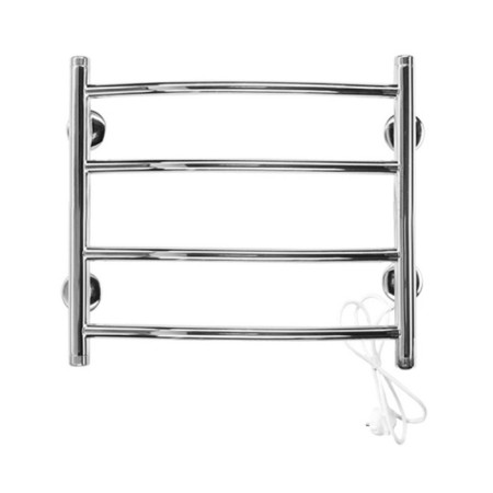 Domoterm electric heated towel rail "Classic" 109-4, 500 x 500 mm, 4 crossbars, rights
