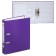 A4, 50 mm registrar, calligrata, PVC, embossing "Len", metal edging, pocket for a spine, assembled, purple, mix