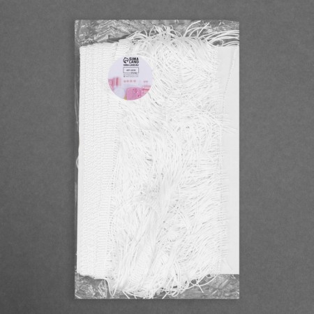 Decorative braid "Furger", 150 mm, 5 ± 0.5 m, white color-3