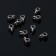 Kulon holder 0.9 × 0.6 × 0.5 cm, (set 10 pcs.), Color silver