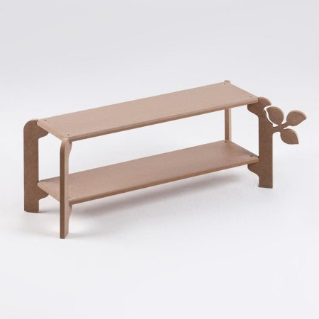 Bucker “Flora” flower shelf 21x59x23 cm, unpainted (for decoration)-1