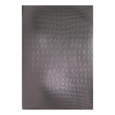 A4 notebook, 96 sheets, in the Croco cell, Metallic boumvil, embossing, offset block, brown color