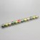 Set of balls plastic D-6 cm, 12 pcs "Agnet" strip shine, green gold
