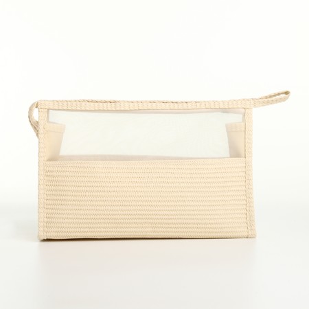 Lightning cosmetic bag, beige color-1