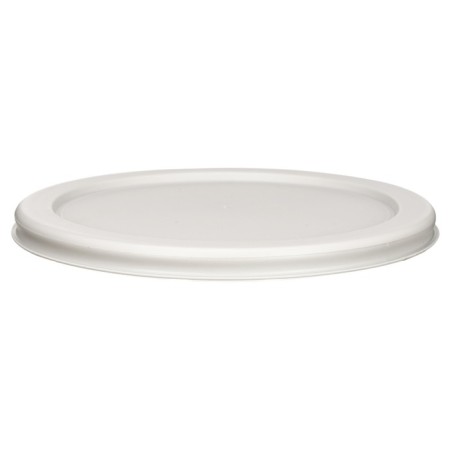 Smart Solutions glass container cover, round, light gray color