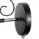 Bra 2730/1 E27 40W Black Chroma