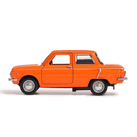 Metal machine "Zaporozhets", inertia, doors, trunk, 12 cm, orange opening-2