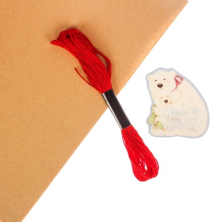 Decor for packaging gifts "Frosty New Year", sewing set, 22 × 33 × 14 cm-2