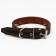 Leather collar "Strict spike", 65 x 3 cm, Osh 40-55 cm, black