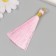 Decor for creativity Textile "Brush. Olivia" Pink set 2 pcs 8x1.2 cm