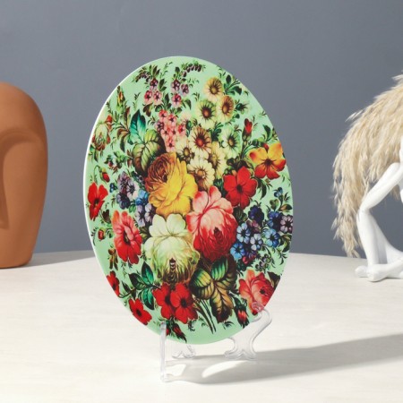Decorative plate "Zhostovo", D = 19.5 cm-2