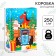 Gift box "New Year" 16x23x7.5 cm, blue tractor