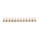 Dandhinated terminal block KV-10 (4-10 mm²), current 10 A, polyethylene white (ZVI) rexant