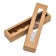 Box for 5 sweets with a shell, with a window, with thin dividers, craft 21x5x3.3 cm