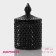 Sugar glass of the Malifisenta Glass, 280 ml, 8.5 × 14 cm, black color