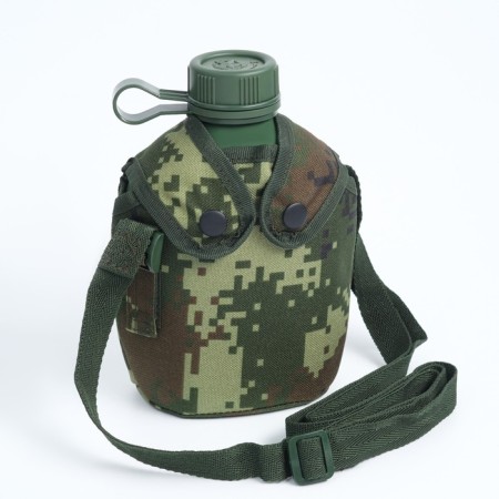 Hiking flask "Adventure", with a 1l cover, aluminum