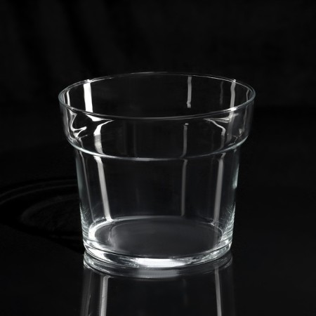 VAZA-Sub-Grandmother "Azalia" MS with a white candle, 16x13.5 cm, 9 hours, glass-1