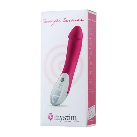 Vibrator Mystim Terrific Truman, silicone, pink color, 27 cm-7
