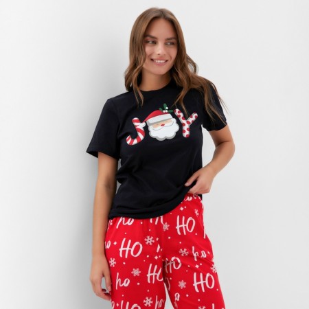 Pajama New Year's Women (T-shirt and Pants) KAFTAN JOY, size 48-50-5