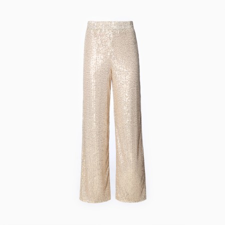 Women's trousers from sequins Mist, p.44, golden-4