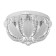 Chandelier 55647/400 CR chrome 4x40W E14 LED PDU 40x40x21cm