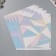 Scrapbooking paper gold "Triangles" density 180 grams set 5 pcs 30.5x32 cm
