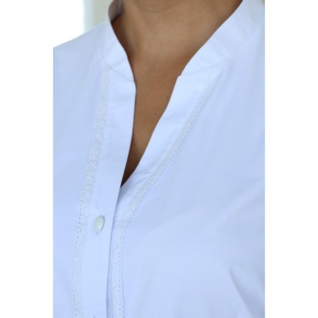 Female blouse, size 52, white color-8