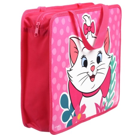 Folder with A4 handles, 33x26x7.5 cm, plastic, cats aristocrats-2