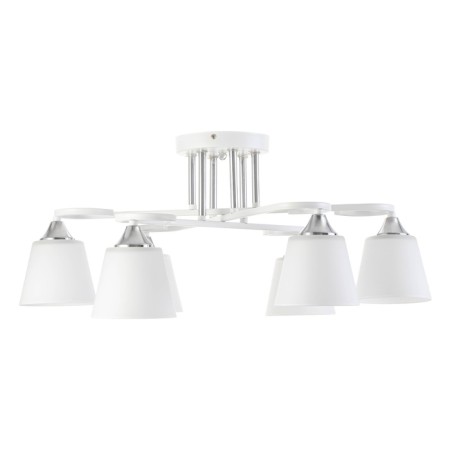Lyberti chandelier 6x60W E27 white 64x64x27cm-4