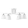 Lyberti chandelier 6x60W E27 white 64x64x27cm
