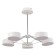 Ceiling EVOLUCE lamp. Sle6005-502-05. Valle. 5x10 watts, LED, 3000K-6000K, 6000 LM, 67x67x47 cm, white color, chrome