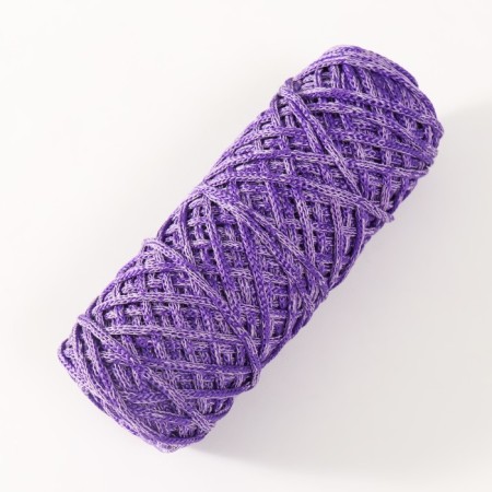 Knitting cord 35% cotton, 65% polypropylene 3 mm 85m/160 ± 10 g (lavender/purple)-1